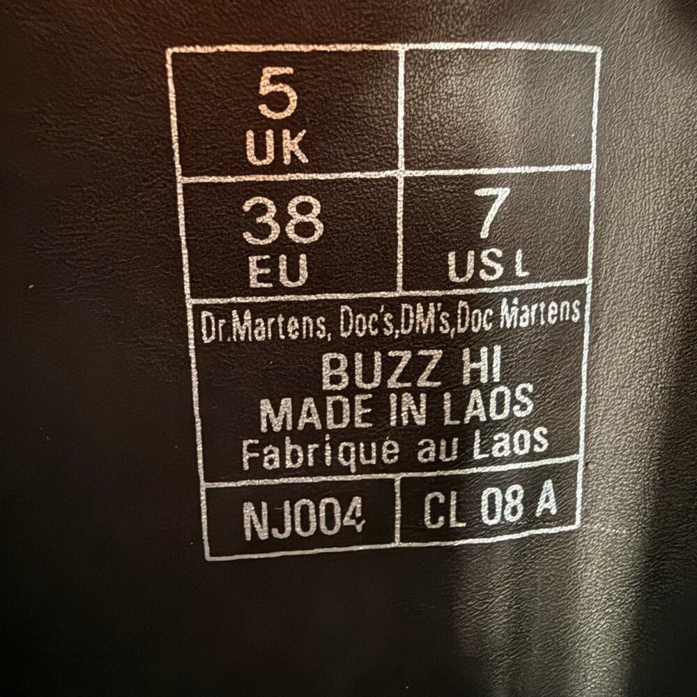 Dr. Martens Buzz Hi boots black leather 7 - Picture 7 of 8